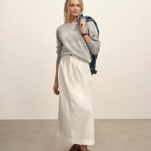 Paperweight Poplin Pleated Skirt